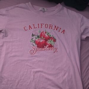 Pink California Strawberry Kids T-Shirt